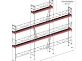 Alu stillas galv-pakke til leie - 56 m²